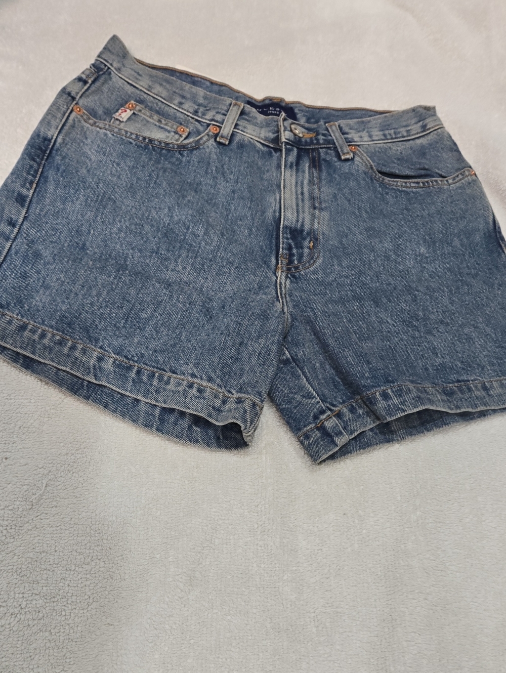 Guess Women's Mid-Rise Blue Denim Shorts